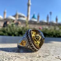 Gümüş Tasarım Ayasofya Camisi Figürlü Erkek Yüzük Takı
