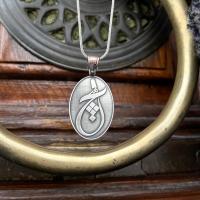 Gümüş Tasarım Hiç semazen sikke mevlana Erkek Kolye takı