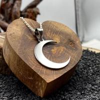 Gümüş Tasarım Hilal Figürlü Erkek Kolye Takı
