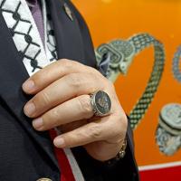 Gümüş Tasarım Kudüs Mescidi Aksa Filistin Erkek Yüzük Takı