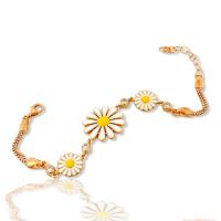 Gümüş Zirkon Taşlı Papatya Model Trend Rosegold Bayan bileklik