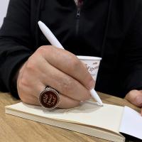 Gümüş Akik Taşlı Mührü Şerif Yazılı Özel Tasarım Erkek Yüzük Takı