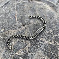Gümüş Aksesuar zirkon taşlı oynarlı trend erkek bileklik takı