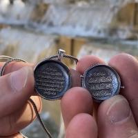 Gümüş Cevşen Ayetel Kürsi Nazar Duası Yazılı Muska Kolye takı