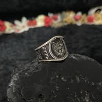 Gümüş Göktürk Türk Kurt Bozkurt Figürlü Erkek Yüzük