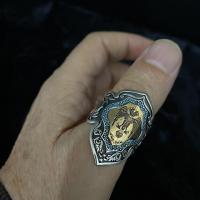 Gümüş Kartal Figürlü Turkuaz Taşlı Zihgir Erkek Yüzük