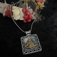 Gümüş Osmanlı Tuğralı Otantik Bayan Kolye
