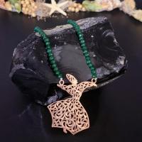Gümüş Semazen Mevlana Figürlü Madalyon Bayan Kolye Takı