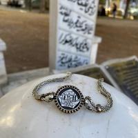 Gümüş Şems Serpuş Kavuk Allah Yazılı Erkek Bileklik yüzük takı set