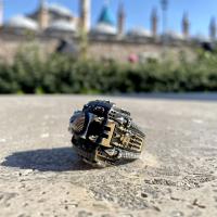 Gümüş Tasarım Ayasofya-i Kebir Camii Tasarımlı Erkek Yüzük