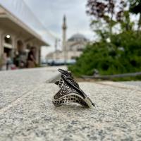 Ejderha kılıç figürlü Kapaklı Zihgir