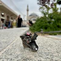 Ejderha kılıç figürlü Kapaklı Zihgir