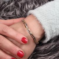 Gümüş Tasarım Örgülü Burgulu Model Trend Bayan Bileklik Takı