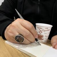 Gümüş Tasarım Semazen Dervis Figürlü Erkek Yüzük Takı