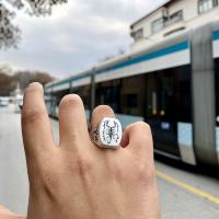 Gümüş Tasarım Trend Akrep Figürlü Erkek yüzük takı