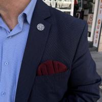 Gümüş Tasarım Türkşeker Figürlü Erkek Bayan Rozet Yaka İğnesi Takı