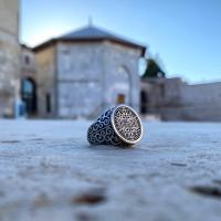Gümüş Tasarım Yavuz Sultan Selim Erkek Yüzük Takı 