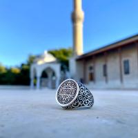Gümüş Tasarım Yavuz Sultan Selim Erkek Yüzük Takı 