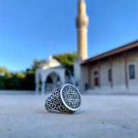 Gümüş Tasarım Yavuz Sultan Selim Erkek Yüzük Takı 