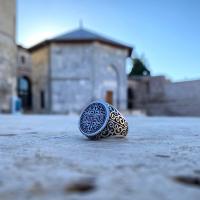 Gümüş Tasarım Yavuz Sultan Selim Erkek Yüzük Takı 