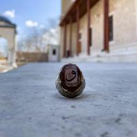 Gümüş Tasarım ve hüve ala külli şeyin kadir Yazılı Erkek Yüzük Takı