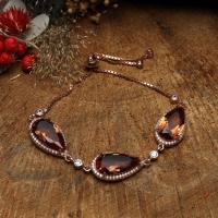 Gümüş damla sultanit Taşlı Rose model bayan Asansörlü Bileklik