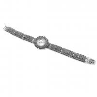 925 ayar gümüş El yapımı Tasarım margazit taşlı çiçek Model trend aksesuar Bayan kol saat