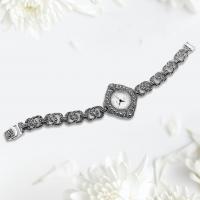 925 ayar gümüş El yapımı Tasarım margazit taşlı halka Model trend aksesuar Bayan kol saat