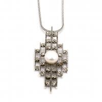 925 ayar gümüş El yapımı Tasarım margazit taşlı incili Model trend aksesuar Bayan kolye